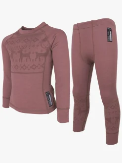 Børn Lindberg Undertøj|Uldtøj-Kåbdalis Skiundertøj Merino, Rose