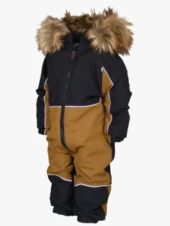 Flyverdragter|Overtøj|Lindberg Keb Babyflyverdragt, Spicy Gold Gul/Sort