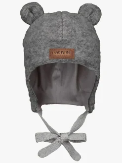 Børn Lindberg Vintertøj|Tilbehør-Kiddo Babyhue Uldblanding, Anthracite Grey