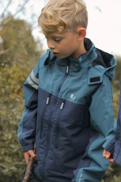 Børn Lindberg Overtøj-Lingbo Skaljakke, Turquoise/Navy