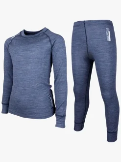 Undertøj|Uldtøj|Lindberg Merino Skiundertøj JR Merinomix, Orion Blue Blå