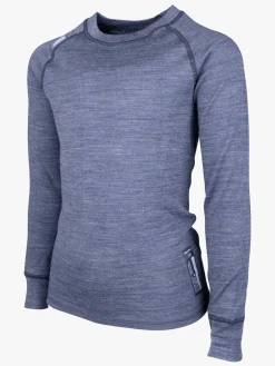 Undertøj|Uldtøj|Lindberg Merino Skiundertøj JR Merinomix, Orion Blue Blå