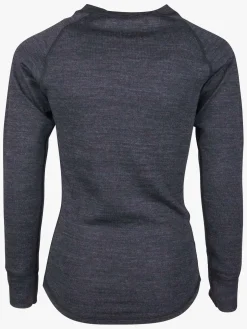 Undertøj|Uldtøj|Lindberg Merino Skiundertøj JR Merinomix, Black Melange Sort