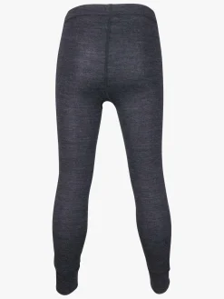 Undertøj|Uldtøj|Lindberg Merino Skiundertøj JR Merinomix, Black Melange Sort