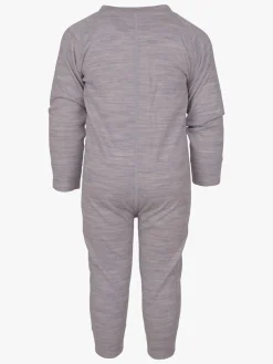 Undertøj|Uldtøj|Lindberg Merino Termoundertøjs-heldragt Merinomix, Gråmeleret Grå