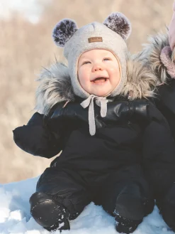 Uldtøj|Vintertøj|Lindberg Norrbotten Hue Uldblanding, Offwhite Hvid