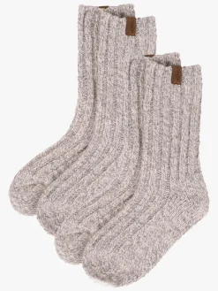 Undertøj|Uldtøj|Lindberg Ragge Smart Socks 2-pak Uldmix, Grey Melange