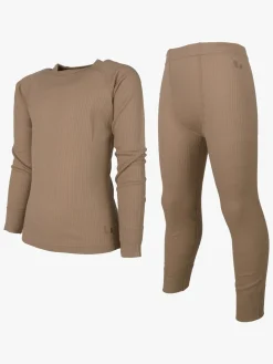 Undertøj|Uldtøj|Lindberg Rib Merino Skiundertøj Merinould, Beige