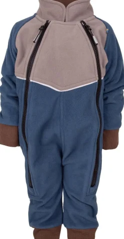 Fleecetøj|Lindberg Stormy Vindtæt Fleecedragt, Grå/Mørkeblå Blå/Grå