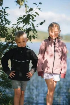 Børn Lindberg Fleecetøj-Stormy  Vindtæt Vindtæt Fleecetrøje, Rose