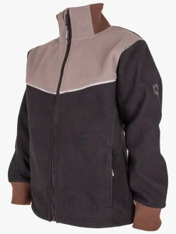 Fleecetøj|Lindberg Stormy  Vindtæt Vindtæt Fleecetrøje, /Grå Sort