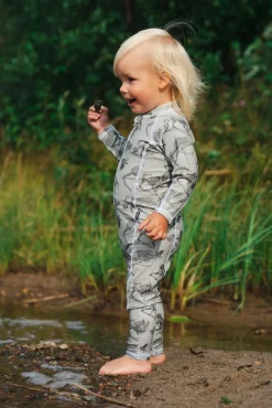 Børn Lindberg Uv & Strand-Summer UV-Dragt, Mint Green/Grey