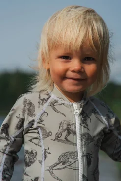 Børn Lindberg Uv & Strand-Summer UV-Dragt, Mint Green/Grey