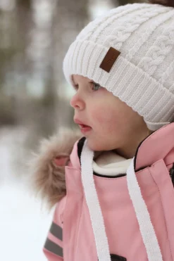 Børn Lindberg Uldtøj|Vintertøj-Sunne Hue Uldmix, Offwhite