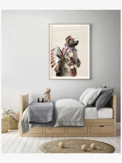 Interiør|LinnWold Linn Wold Plakat 30x40 Lille Headdress Flerfarvet