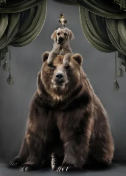 Dåbsgaver|LinnWold Linn Wold Plakat 70x100 Teddy & buds