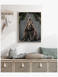 Børn LinnWold Interiør-Linn Wold Plakat 70x100 Teddy & buds