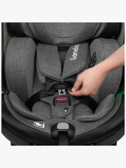 Autostole 9-36 Kg|Lionelo Harmony i-Size Autostol, Grey Graphite Leather Grå
