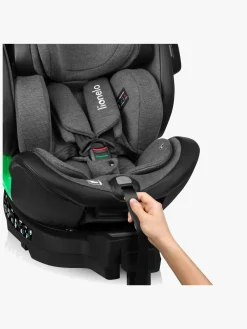 Autostole 9-36 Kg|Lionelo Harmony i-Size Autostol, Grey Graphite Leather Grå
