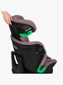 Autostole 9-36 Kg|Lionelo Harmony i-Size Autostol, Pink Mauve Bamboo Lyserød