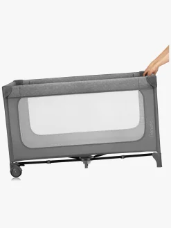 Børn Lionelo Børnesenge & Tilbehør-JASMIN EASY FOLD Weekendseng, Grey Stone