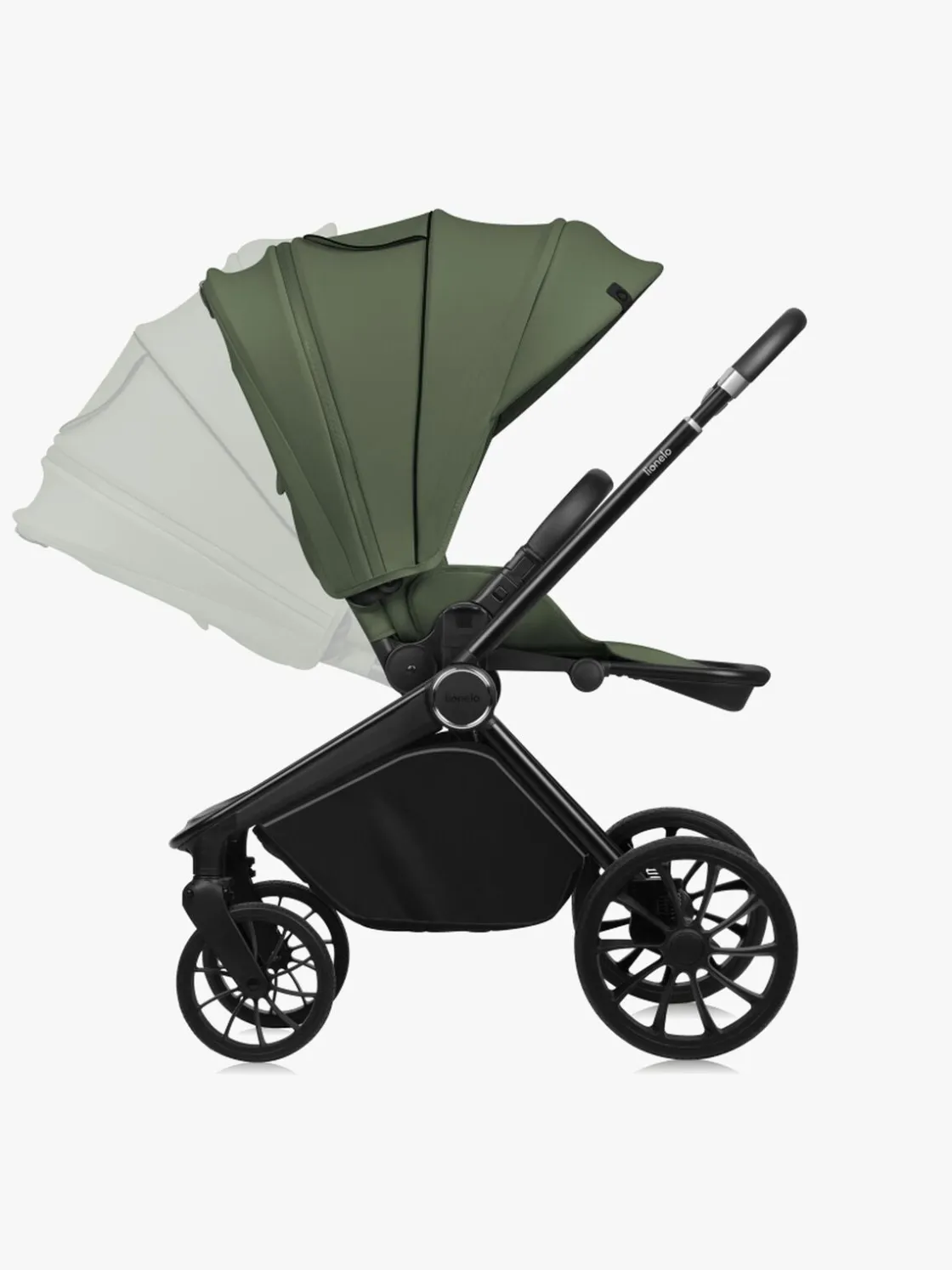 Duo- & Kombivogne|Lionelo MIKA Plus 2-in-1 Duovogn, Green Olive Grøn