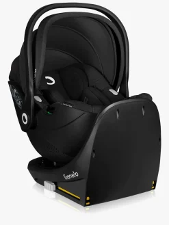 Lionelo Autostole 0-13 Kg-Moxie i-Size Autostol Baby inkl. Base, Black Carbon