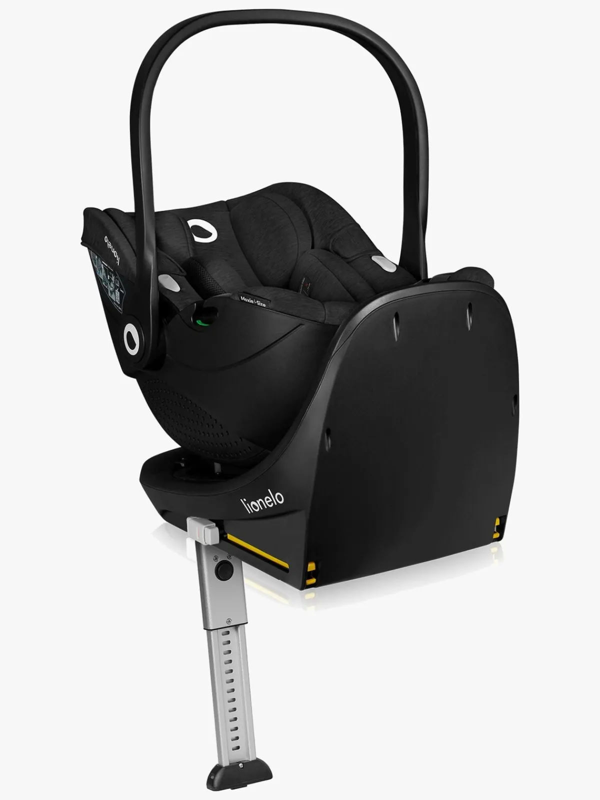 Lionelo Autostole 0-13 Kg-Moxie i-Size Autostol Baby inkl. Base, Black Carbon