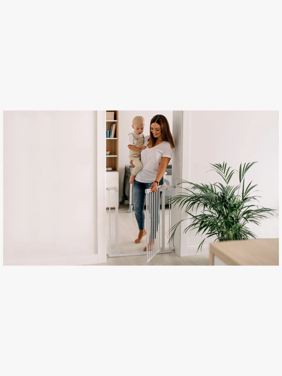 Sikkerhed|Lionelo Truus Slim Sikkerhedsgitter, White Hvid