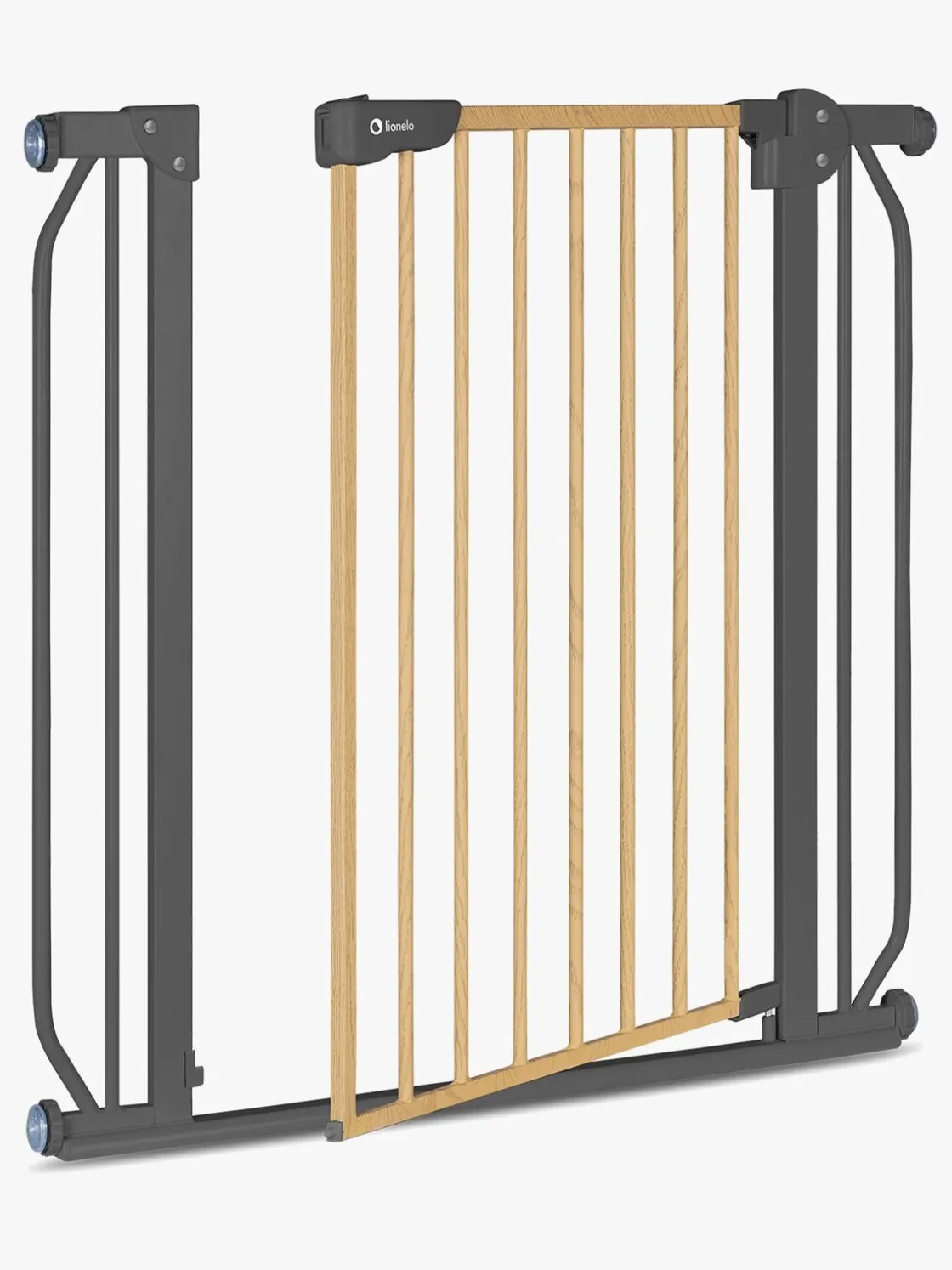 Sikkerhed|Lionelo Truus Slim Sikkerhedsgitter, Grey Graphite/Natural Grå/Beige