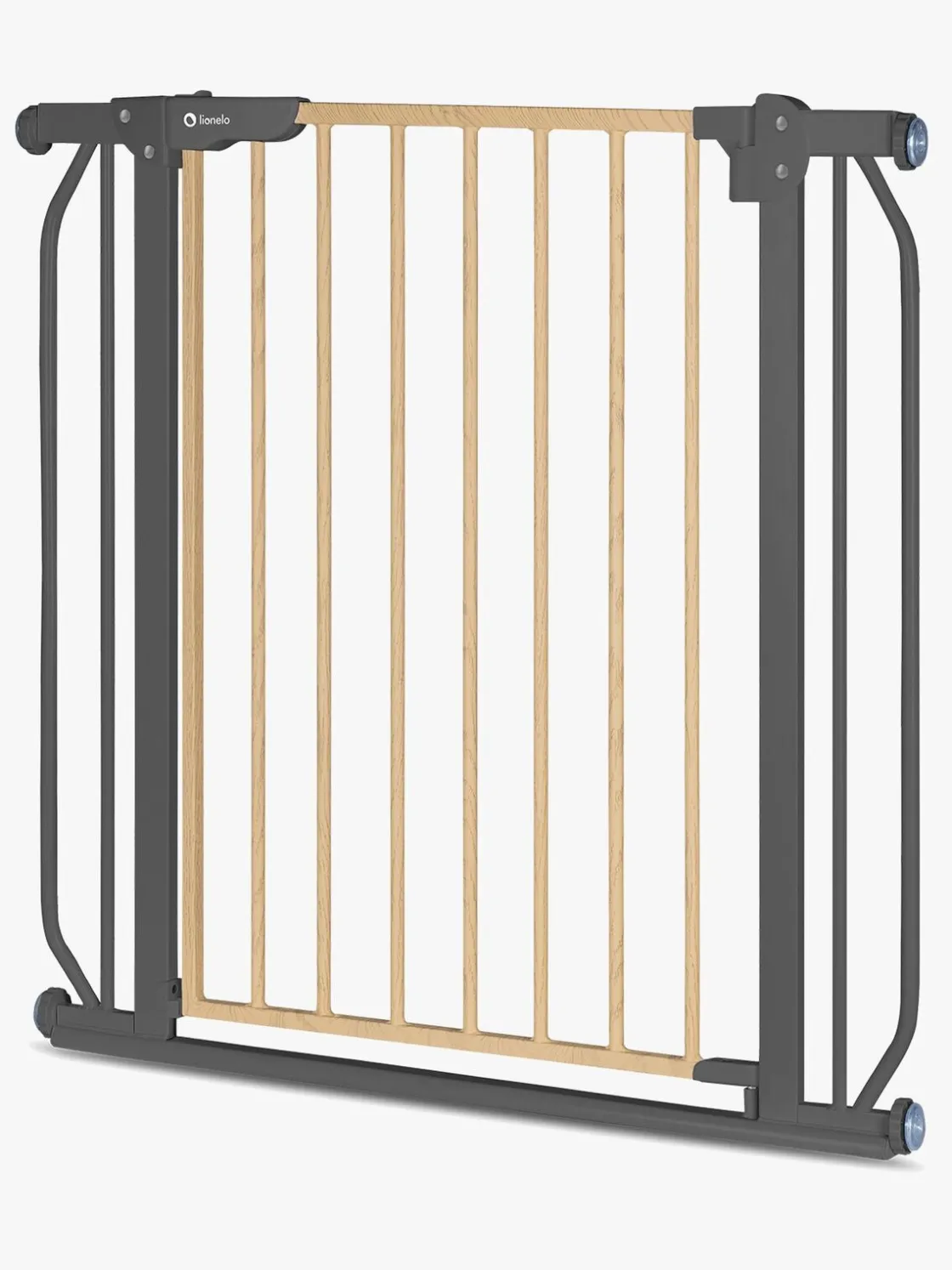 Sikkerhed|Lionelo Truus Slim Sikkerhedsgitter, Grey Graphite/Natural Grå/Beige