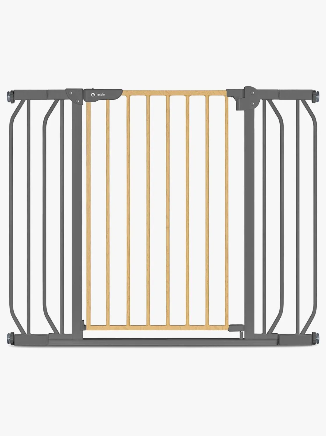 Sikkerhed|Lionelo Truus Slim Sikkerhedsgitter, Grey Graphite/Natural Grå/Beige
