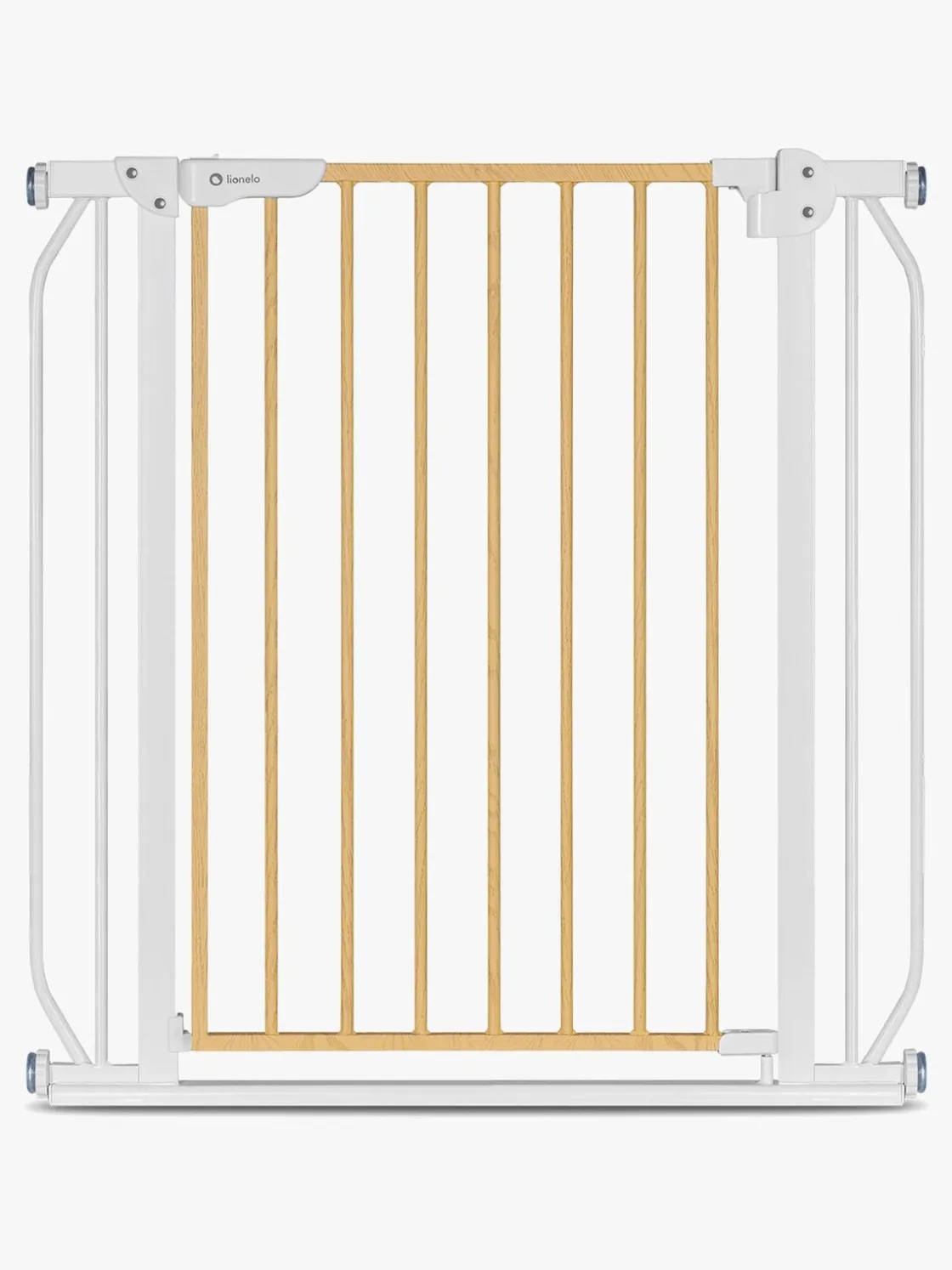 Sikkerhed|Lionelo Truus Slim Sikkerhedsgitter, White/Natural Hvid/Beige