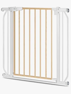 Sikkerhed|Lionelo Truus Slim Sikkerhedsgitter, White/Natural Hvid/Beige