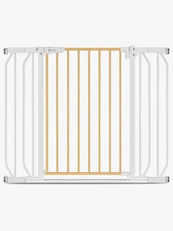 Sikkerhed|Lionelo Truus Slim Sikkerhedsgitter, White/Natural Hvid/Beige