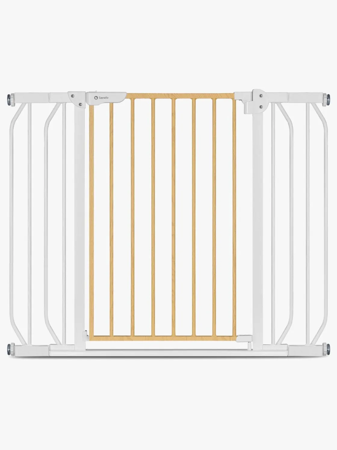 Sikkerhed|Lionelo Truus Slim Sikkerhedsgitter, White/Natural Hvid/Beige