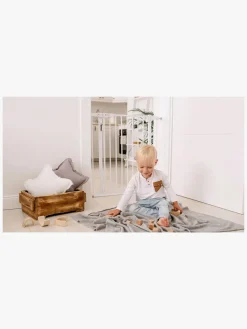 Sikkerhed|Lionelo Truus Slim Sikkerhedsgitter, Led White Hvid