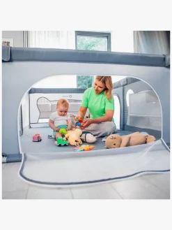 Sikkerhed|Lionelo WILLOW Kravlegård  til Barn & Baby, Grey Concrete Grå