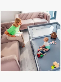 Sikkerhed|Lionelo WILLOW Kravlegård  til Barn & Baby, Grey Concrete Grå