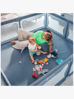 Lionelo Sikkerhed-WILLOW XL Kravlegård  til Barn & Baby, Grey Concrete