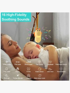 Børn Lippa Lamper & Belysning-Humlebi Hvid Støj Natlampe, Gul