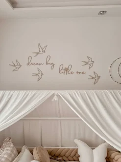Børn Liswycina Interiør-lis wycina Dream Big Little One 3 Vægdekoration Svaler