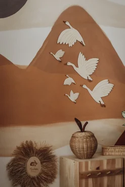 Interiør|Liswycina Flying Geese Vægdekoration Træ Venstre