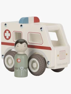 Legetøjsbiler & -Fartøjer|LittleDutch Little Dutch Ambulance med Figur Hvid