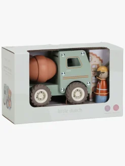Legetøjsbiler & -Fartøjer|LittleDutch Little Dutch Cementblander med Figur Grøn