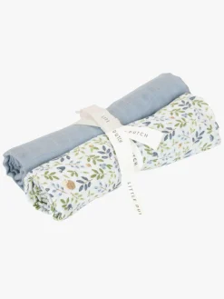 Stofbleer, Nusseklude & Babytæpper|LittleDutch Little Dutch Forest Adventure & Denim Blue Tæpper/ Stofbleer i Musselin 2-pak, Blå