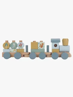 Legetøj Til Børn På 0-10 År|Babylegetøj|LittleDutch Little Dutch Forest Friends Klodstog Blå/Flerfarvet