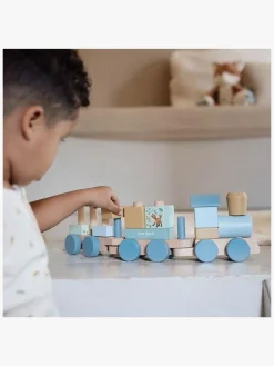 Legetøj Til Børn På 0-10 År|Babylegetøj|LittleDutch Little Dutch Forest Friends Klodstog Blå/Flerfarvet