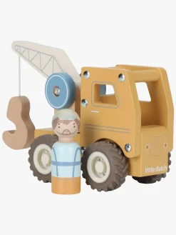 Legetøjsbiler & -Fartøjer|LittleDutch Little Dutch Kranvogn med Figur Gul