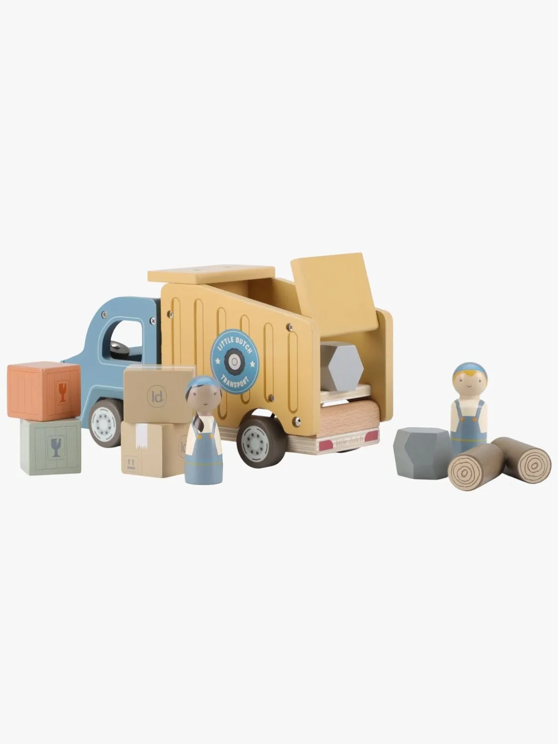 Legetøjsbiler & -Fartøjer|LittleDutch Little Dutch Skraldevogn med Figurer